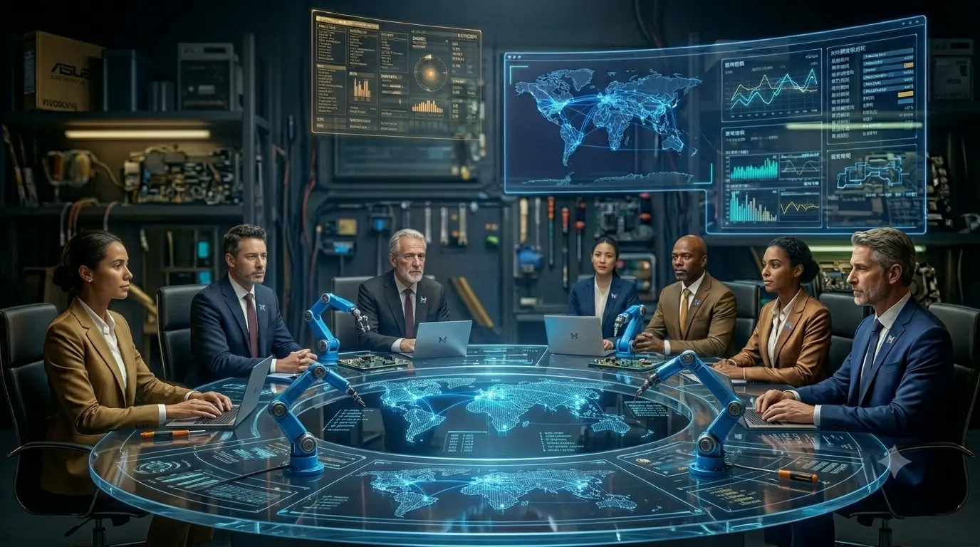 foto van een algemene moederboard reparatie